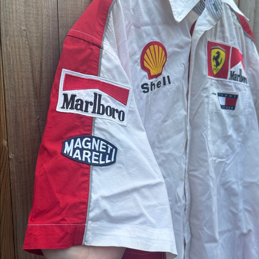 Bunyan Tommy Hilfiger X Ferrari shell Motorsport Shirt - Picture 6 of 10